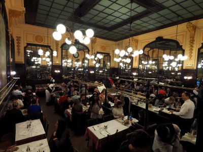 Restaurant Bouillon Le Chartier, at Rue du Faubourg Montmartre.