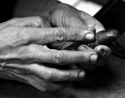 Producing cigars. 