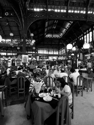 Restaurant Donde Augusto, at the Central Market, Santiago downtown.
