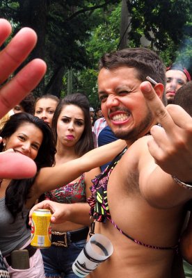 Florianópolis carnival; in the streets.