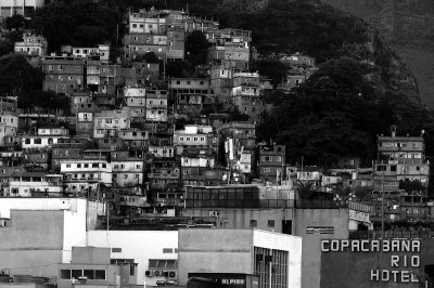 Viewed from our hotel: the favela Pavão at Copacabana. 