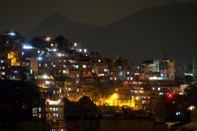 The favela Cantagalo; Copacabana. 