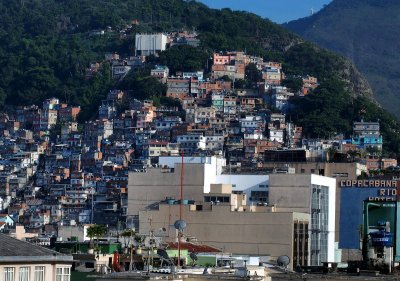 The favela Pavão; Copacabana. 