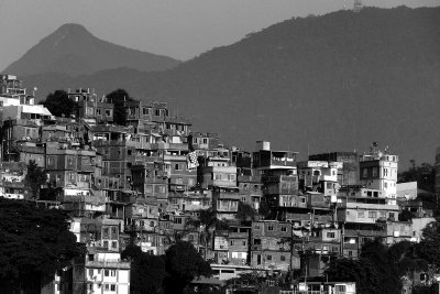 The favela Cantagalo; Copacabana. 