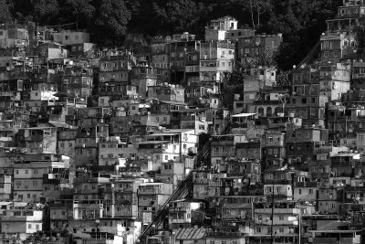 The favela Pavãozinho; Copacabana. 