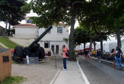 Inside Forte Copacabana (the fortress); nowadays, a (recommended) museum and few bars. 