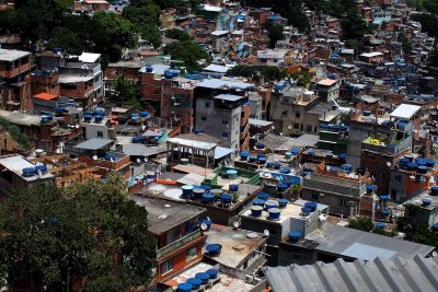 Rocinha favela view.