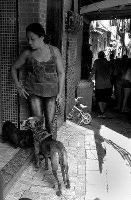 Rocinha favela people (and dogs). 
