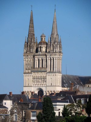 Angers; the cathedral Saint-Maurice (12th Century)