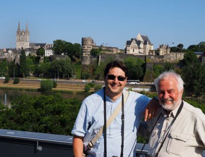 Angers; Arnulf Kost ('le Berlinois' at the right side) and Cyrill Martinez, our host.