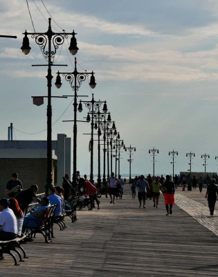 Coney Island, at the deck, by the beach.