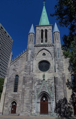 Montreal; downtown; the Basilique Saint Patrick.