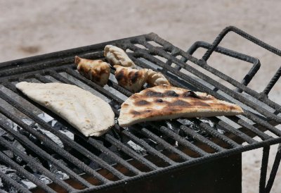 Empanadas cooked at the Salar 'Salinas Grandes' (Argentina).
