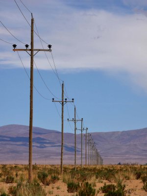On the road, Argentina side. 