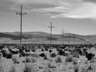 On the road, Argentina side. 