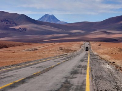 On the road. Chile side.