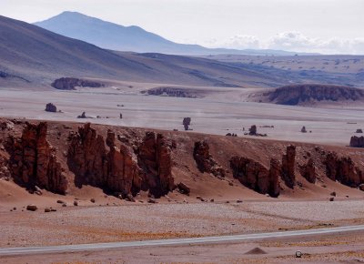 On the road, Chile side.