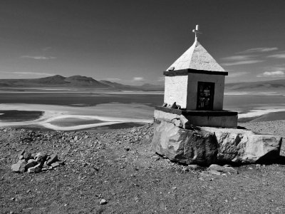 On the road, Chile side.