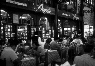 Santiago, downtown; Public Market.