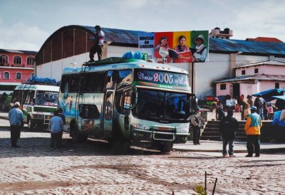 Arriving at Copacabana.