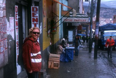 Françoise, La Paz downtown.
