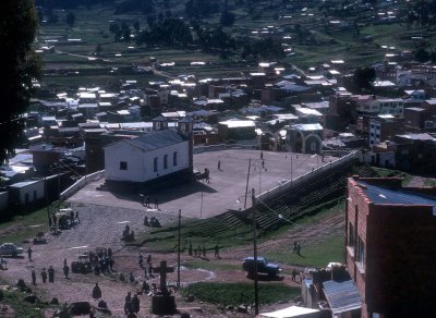 Copacabana; altitude is 3800 meters.