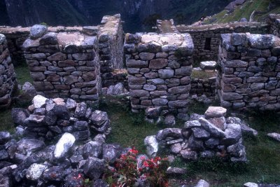 The Machu Picchu ruins.