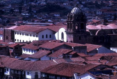 Roofs on Cusco downtown.