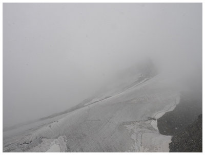 bad weather on Corvatsch