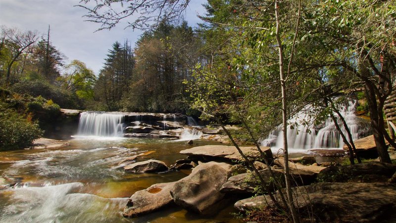 French Broad Falls & Mill Shoals Falls