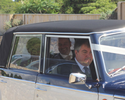 Wedding Car Arriving
