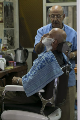 Barber shop in old Jerusalem