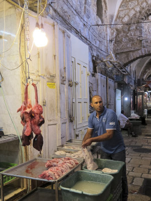 Butcher in old Jerusalem