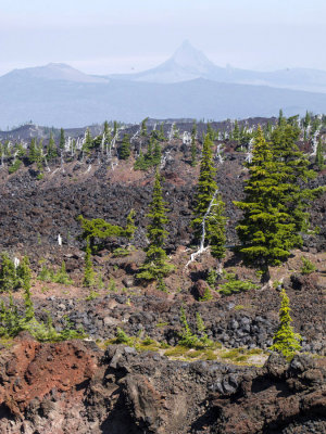 Lava flow and Mt. Washington