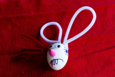 easter bunny exit wound egg