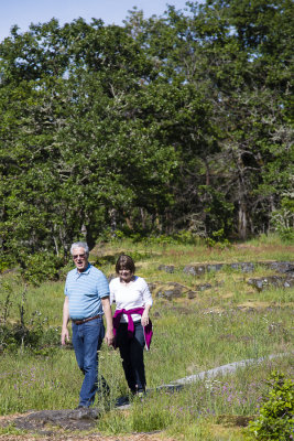 Richard and Suzanne on the trail