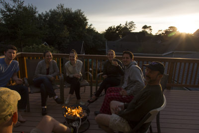Sunset on the deck