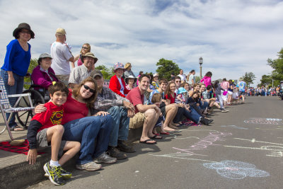Waiting for the parade
