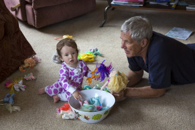 Nell plays with Richard