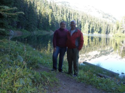 Meagan and Mark at Surprise Lake September 13, 2014
