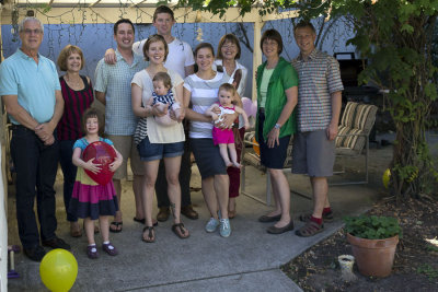The birthday guests