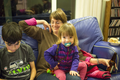 Blue couch fun