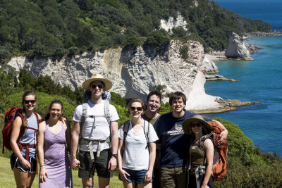 Cathedral Cove Hikers