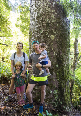 Kauri tree group portrait