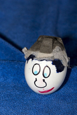 Egg carton hat