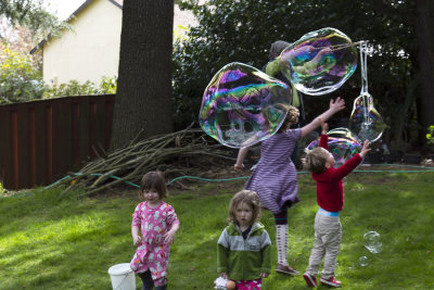 Bubbles and kids