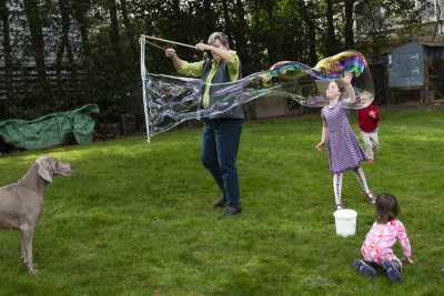 Bubbles and kids