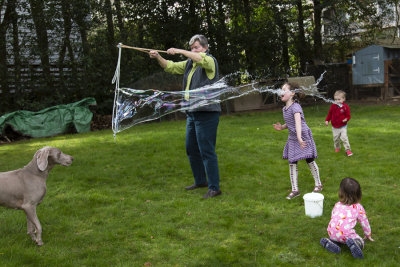 Bubbles and kids