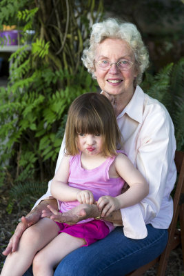 Joanne and her great granddaughter