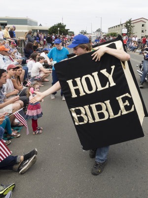 Holy Bible on parade